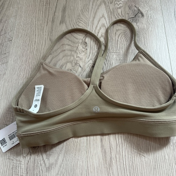 NWT Lululemon Flow Y Bra Nulu Light Support, A–C Cups-Sheer Oak Sz. 8 - Picture 4 of 7